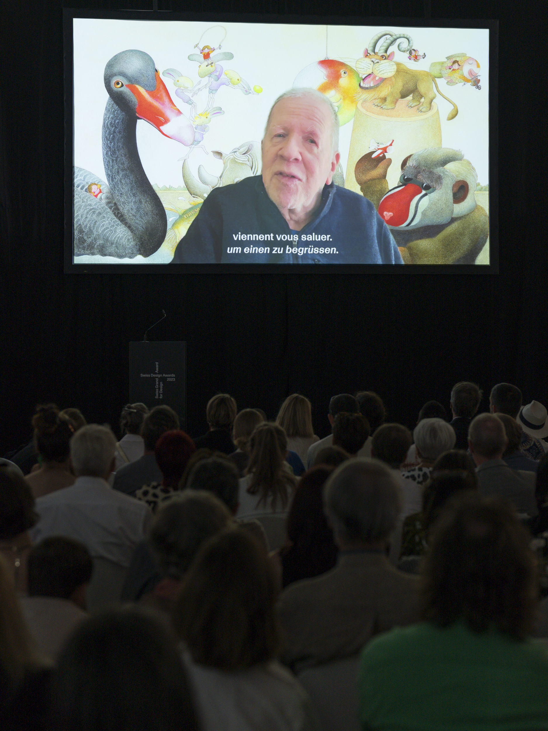 Video message by Etienne Delessert, winner of the Swiss Grand Award for Design 2023